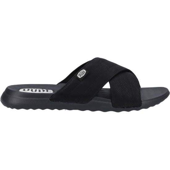 HEYDUDE Christi Slide Distressed Polyurethan Damen Schwarz Sandalen - Image 4