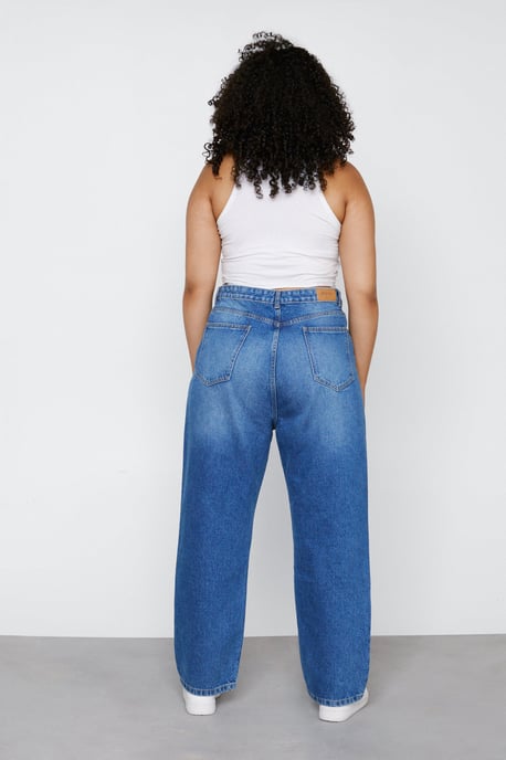 Plus Size Straight Leg Denim Jeans