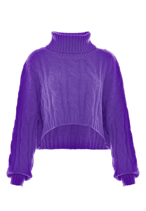 Mymo Rollkragenpullover Damen lila - Image 1