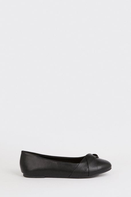 Paige Wrap Detail Ballet Flats - Image 2