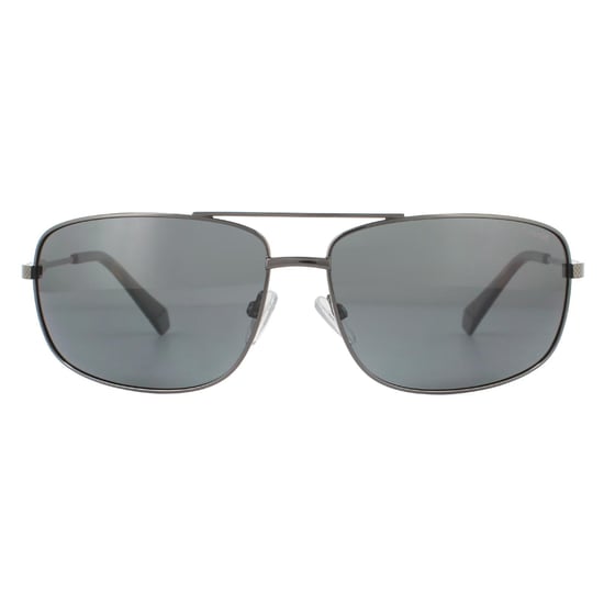 Polaroid Rectangle Mens Dark Ruthenium Grey Polarisierte Sonnenbrille - Image 1