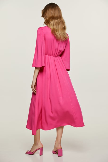 Fuchsia Empire Line Kleid - Image 3