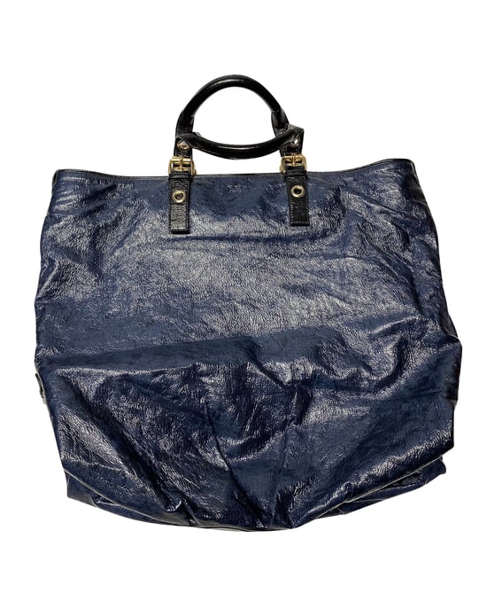 Stella McCartney Tote-Tasche mit Geldbörse aus blauem Kunstleder - Image 1
