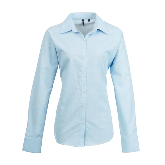 Premier Damen Oxford-Bluse / Bluse / Arbeitshemd, langärmlig (Hellblau) - Image 1