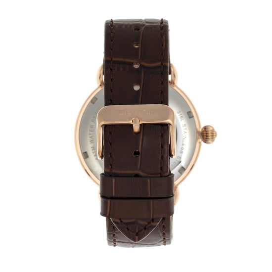 Heritor Automatikuhr Mattias mit Lederarmband und Datum - Image 2
