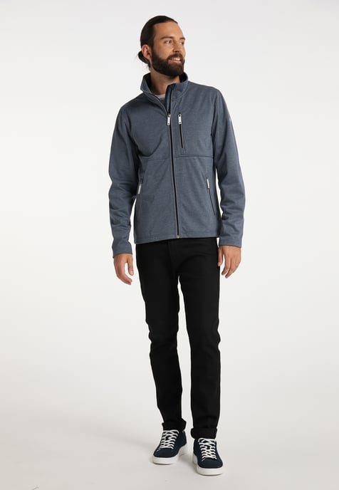 Dreimaster Funktionsjacke Herren Meeresmelange - Image 2