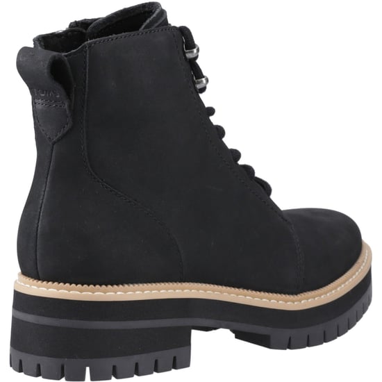 TOMS Wylder Leder Damen Schwarz Stiefel - Image 2