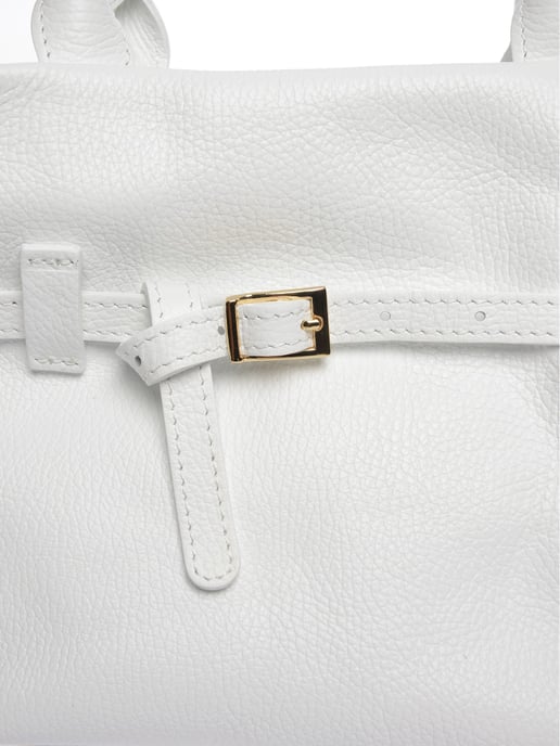 Luisa Vannini Weiß Rindsledertasche - Image 3