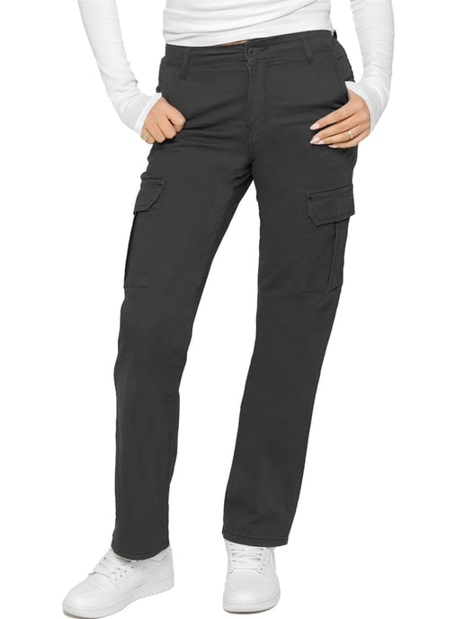 Enzo | Womens Cargo Stretch Jeans