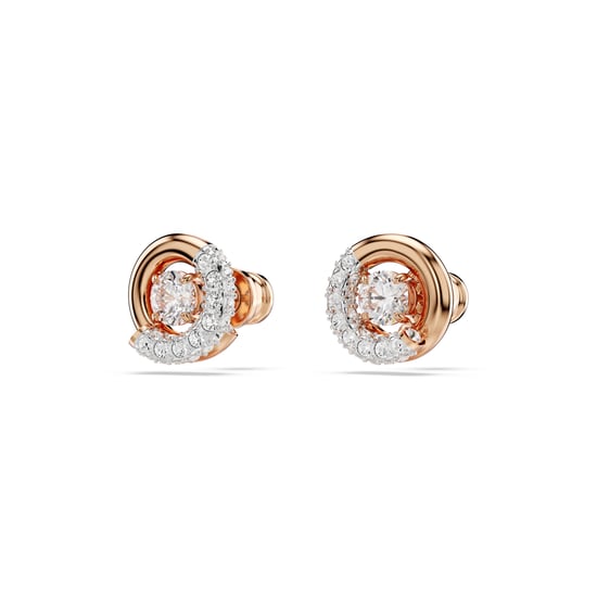 Swarovski 'Dextera' Damen Ohrstecker aus vergoldetem Metall - Rose 5692258 - Image 3