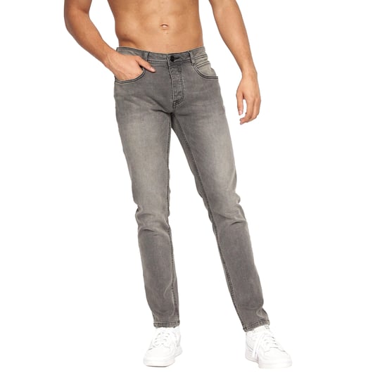 Crosshatch - "Malcolm" Jeans für Herren (Hellgraue Wäsche) - Image 1
