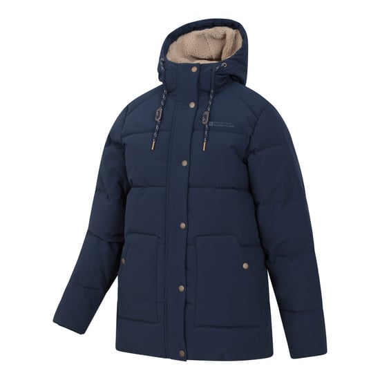 Mountain Warehouse Womens/Ladies Manta Borg Lined Padded Jacket (Navy)