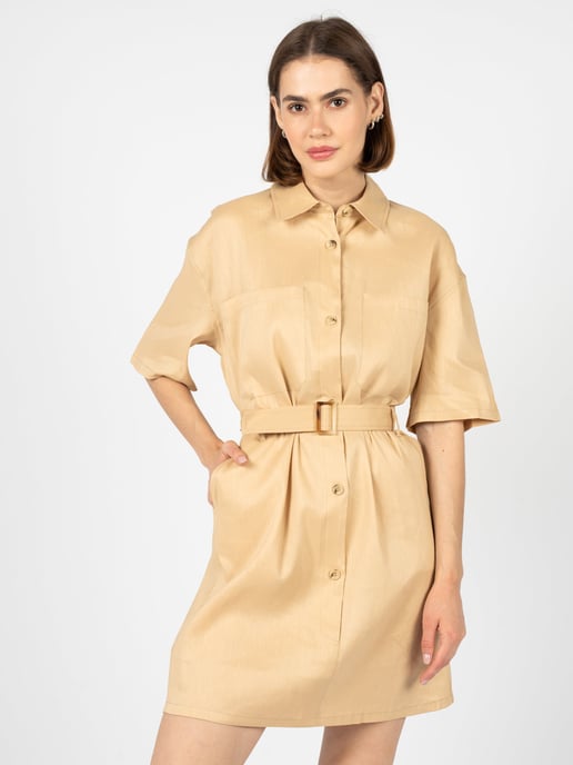 Silvian Heach Dress Woman's Beige