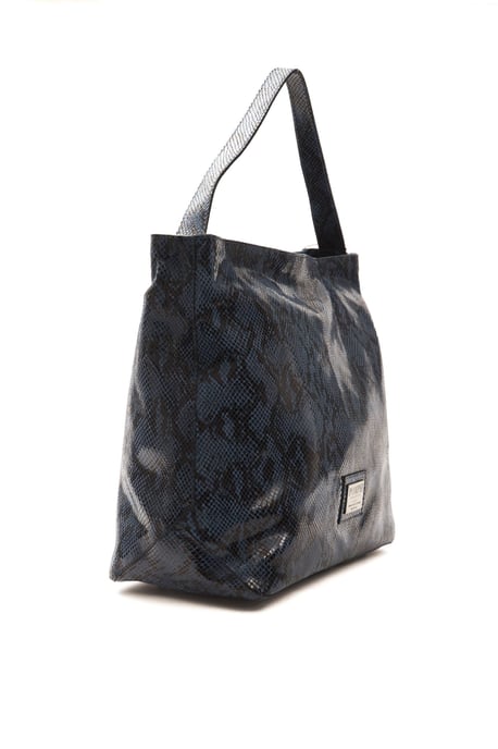 Pompei Donatella Blue en cuir d'épaule pour femmes - Image 2