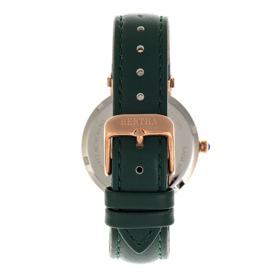 Bertha Emily Perlmutt-Lederarmbanduhr - Image 2