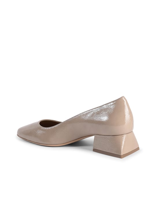 V Italia Damen Ballerina mit Absatz Sofia Naplack Cappuccino - Image 3