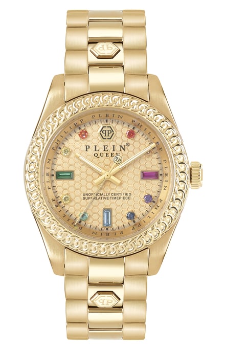 Philipp Plein Queen Gold Damen Armbanduhr PWDAA0721 - Image 1