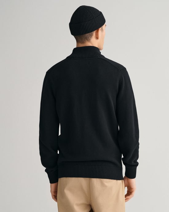 GANT Mens Casual Cotton Half Zip Jumper