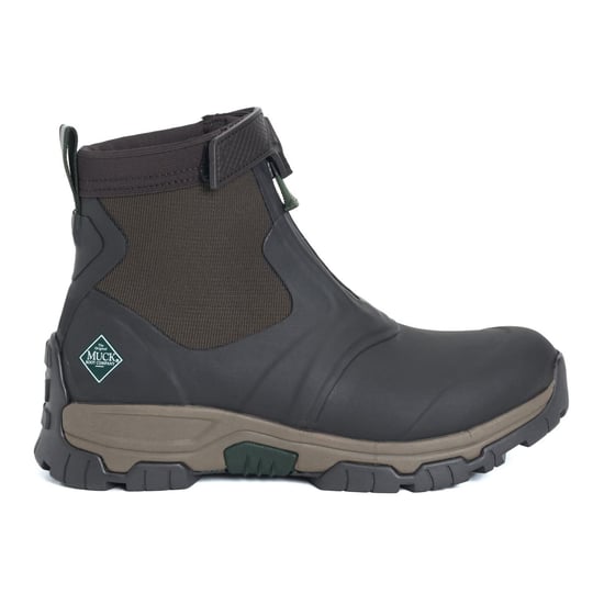 Muck Boots Apex Mid Zip Gummi Dunkelbraun Wellington Stiefel - Image 5