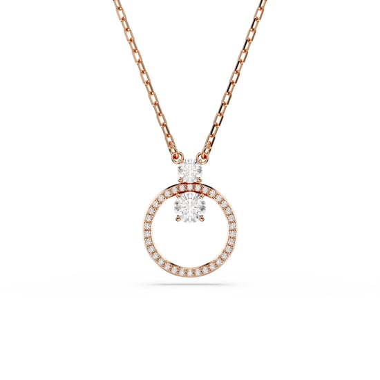 Swarovski 'Dextera' Damen Halskette aus vergoldetem Metall - Rose 5692266 - Image 1