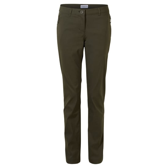 Craghoppers Womens/Ladies Kiwi Pro II Trousers (Khaki Green)