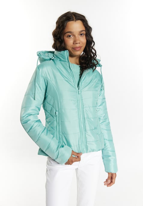 Mymo Leicht wattierte Jacke Damen Lagune Minze - Image 3