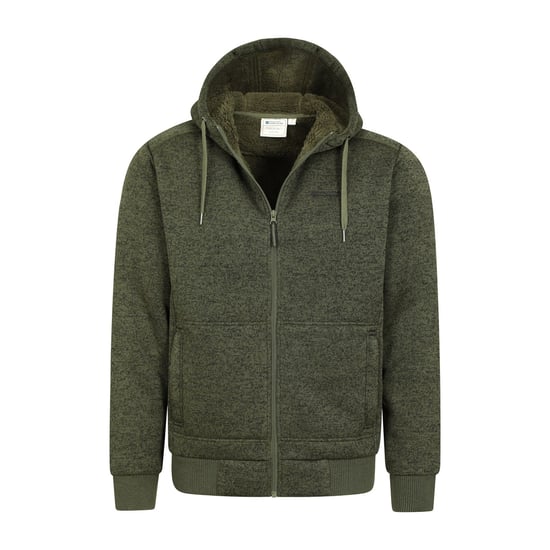 Mountain Warehouse Herren Nevis II Kunstpelz Hoodie (Grün) - Image 5