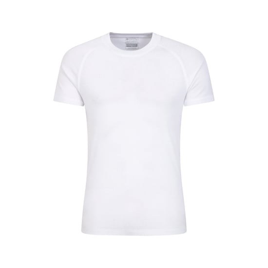 Mountain Warehouse Mens Talus Round Neck Short-Sleeved Thermal Top (White)