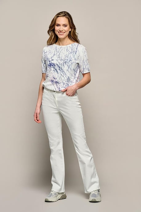 Top mit Mylah-Print in Weiß - Image 1