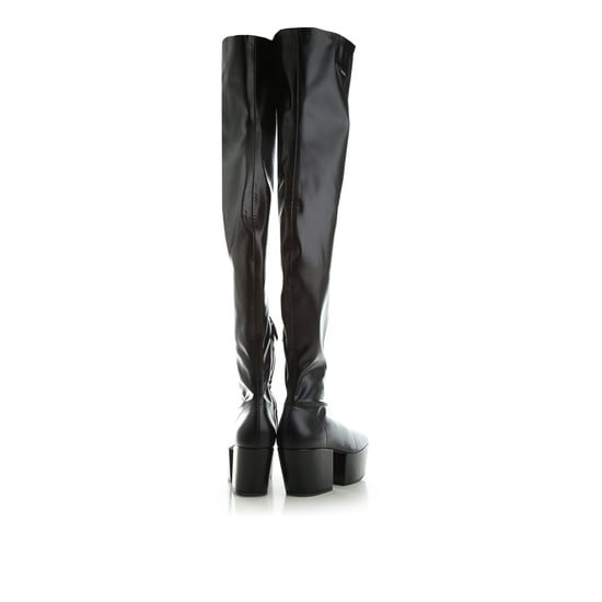 Bottes à plateforme en cuir Prada - Image 3