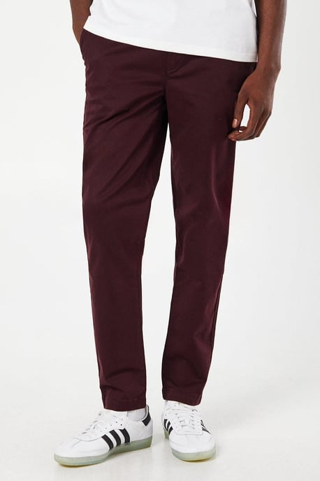 Burton Mens Slim Fit Chino Trousers Blue Cotton Blend Elastane All Seasons - Image 2