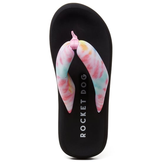 Rocket Dog Sunset Puff Tucker Textil Damen Pastell/Multi Flip Flops - Image 3