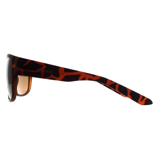Dragon Square Mens Matte Tortoise Bronze Sunglasses