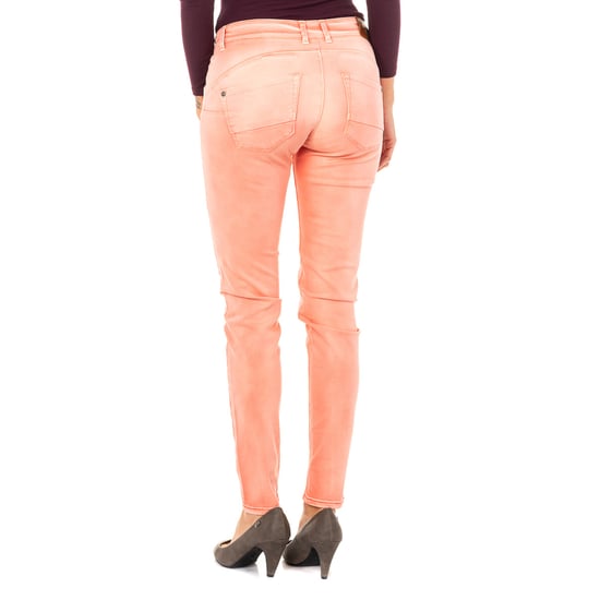 Elastic trousers with skinny cut hems HWT010 woman