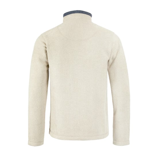 Weird Fish - "Newark" Fleece-Oberteil mit kurzem Reißverschluss für Herren (Ecru) - Image 2