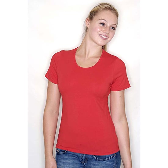Fruit Of The Loom Womens/Ladies Fit Ringspun Premium Tshirt (Rot) - Image 2