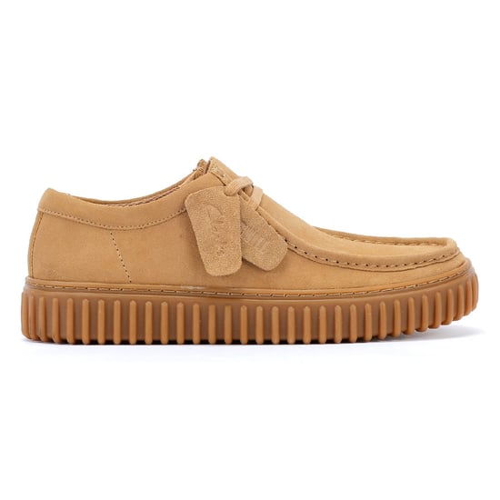 Clarks Torhill Lo Wildleder Herren Dunkel Sand Schuhe - Image 5