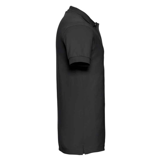 Russell Mens Pique Stretch Polo Shirt (Black)