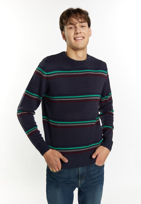 Mo Pullover Herren Marine Mehrfarbig - Image 3