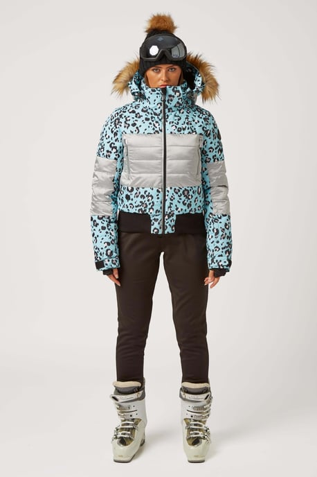 Fiore Hypadri Ski Jacket Disco Leopard Sky