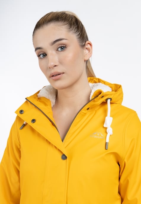 ICEBOUND Regenjacke mit Teddyfutter Damen Sonnengelb - Image 3