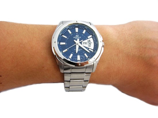 Casio Edifice Silber Herren Armbanduhr EF-129D-2AVEF - Image 5