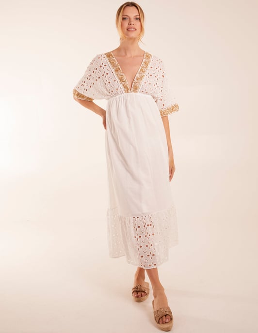 V-Neck Short Sleeve Dress