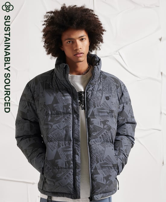 Superdry Mens Surplus Reflective Down Puffer Jacket