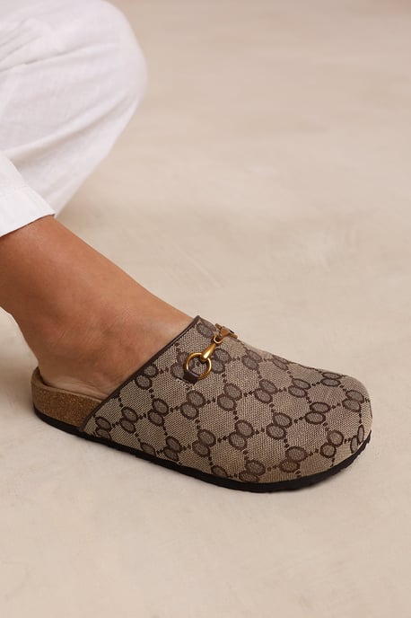 Wheres That From Womens 'Dublin' Open Back Slip On Loafer With Gold Detail - Image 2