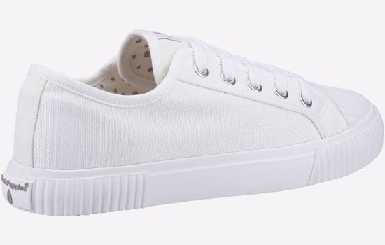 Hush Puppies Brooke Stoff Damen Weiße Turnschuhe - Image 3