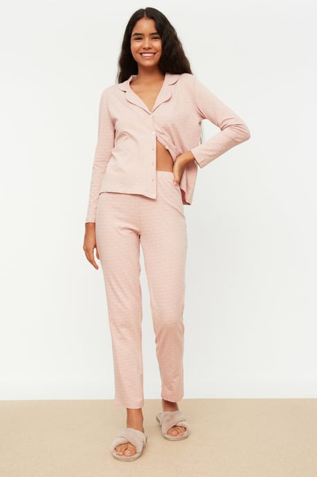 Trendyol Femmes  Col de chemise Pyjama Ensemble 2 pieces - Image 6