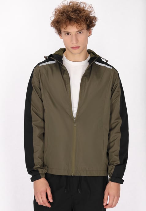 Mo Jacke Herren khaki/schwarz - Image 3
