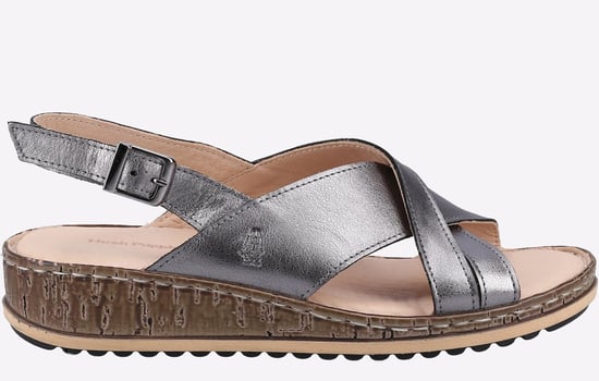 Hush Puppies Elena Cross Over Wedge Womens - Image 1