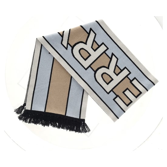 Burberry Intarsien-Logo-Schal aus mehrfarbiger Wolle - Image 4